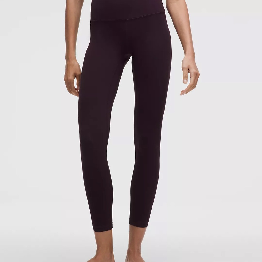Lululemon align super high rise  black plum Leggings - Picture 2 of 6